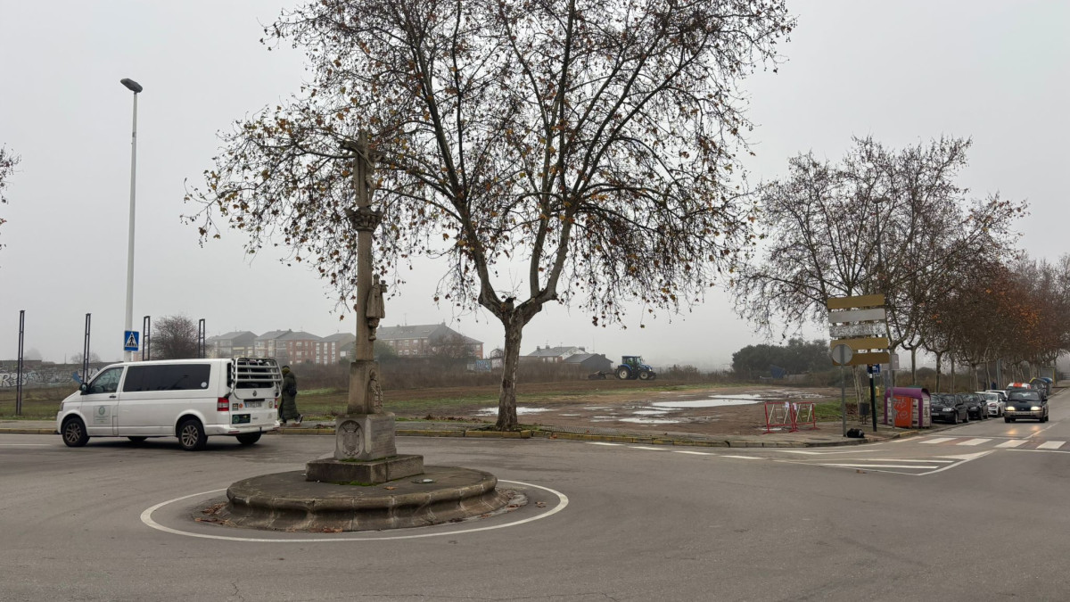 Imagen: Zona que será acondicionada como aparcamiento provisional