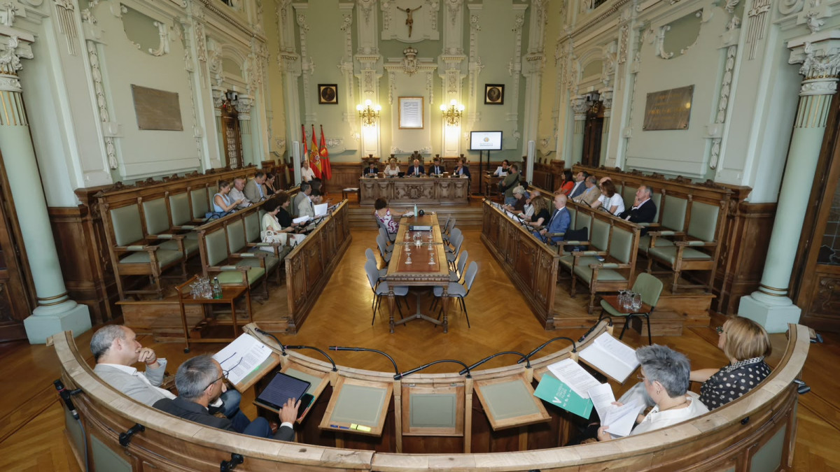 Imagen: Ayuntamiento de Valladolid. Sesión correspondiente al pleno ordinario del mes de julio.