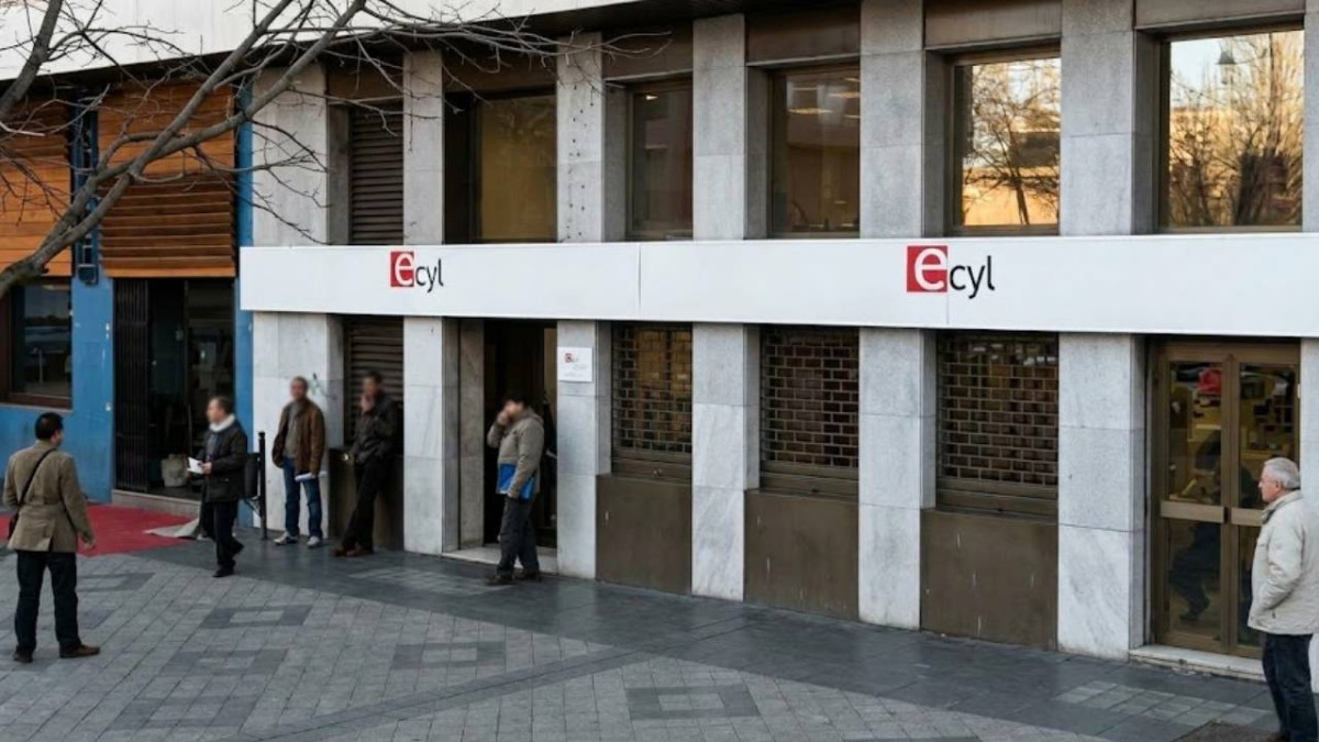 Imagen: Oficina del Ecyl en Valladolid, en una imagen de archivo. 