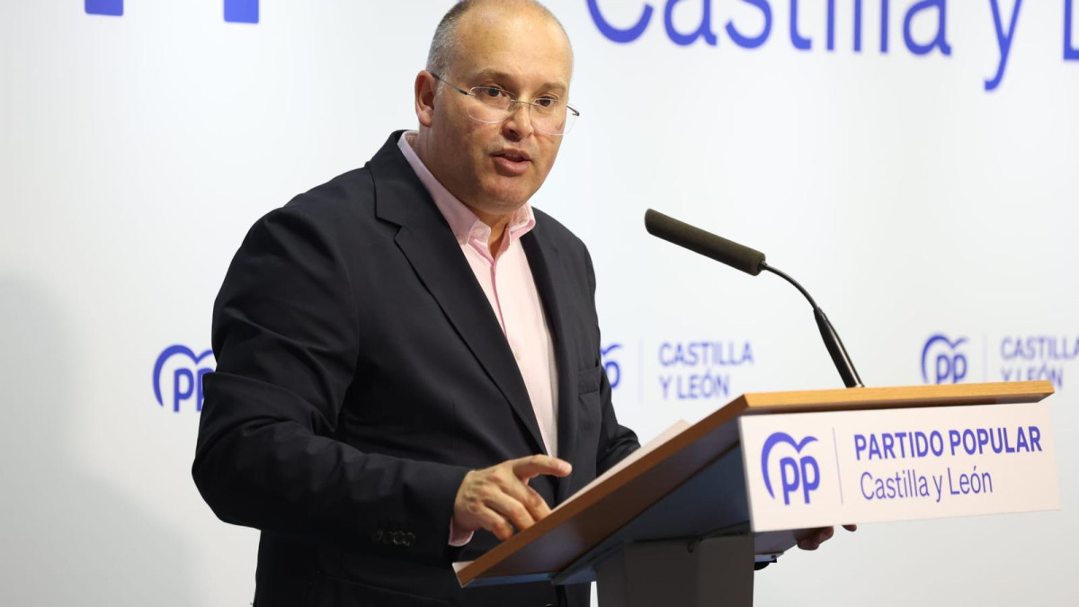 Imagen: ICAL. Miguel Tellado en la Junta Directiva del PP Valladolid.