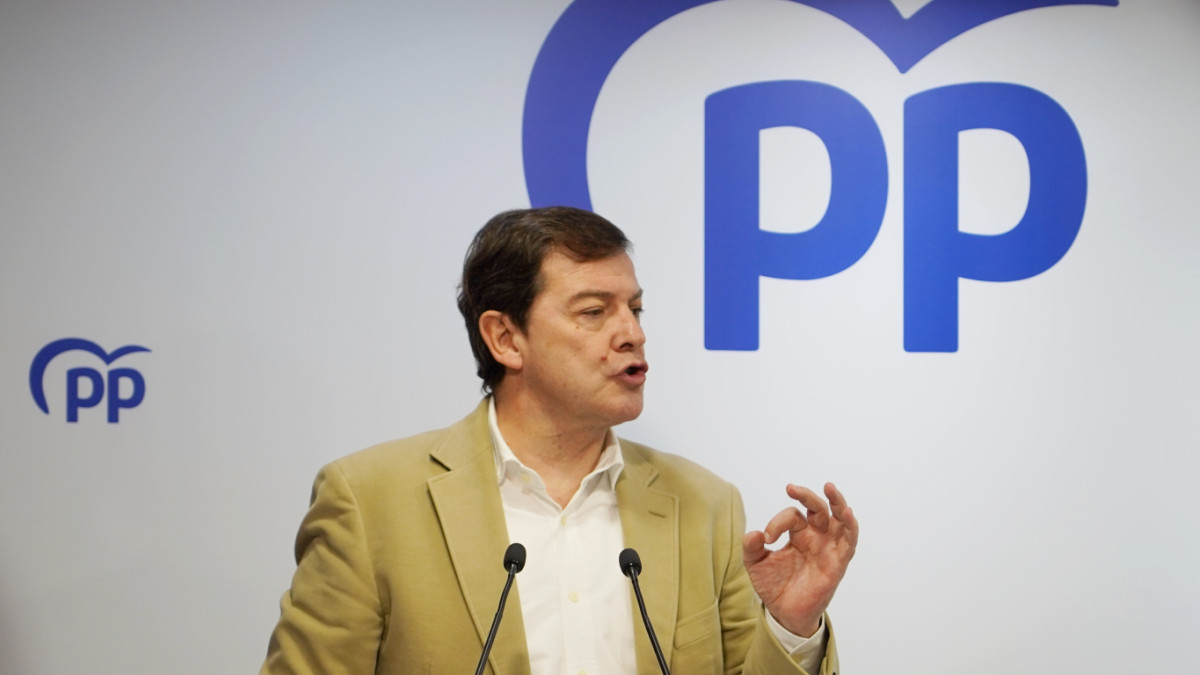 Imagen: IMAGEN DE ARCHIVO. Miriam Chacón / ICAL . El presidente del Partido Popular de Castilla y León, Alfonso Fernández Mañueco, clausura la Junta Directiva Autonómica del PPCyL.