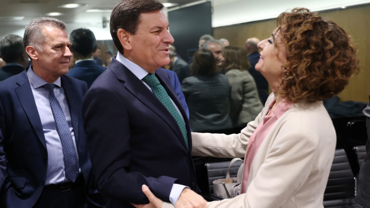 Imagen: Juan Lázaro - El consejero de Economía y Hacienda y portavoz, Carlos Fernández Carriedo, participa en el Consejo de Política Fiscal y Financiera.