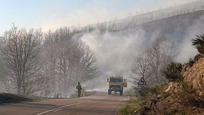 Imagen: Incendio de Igüeña