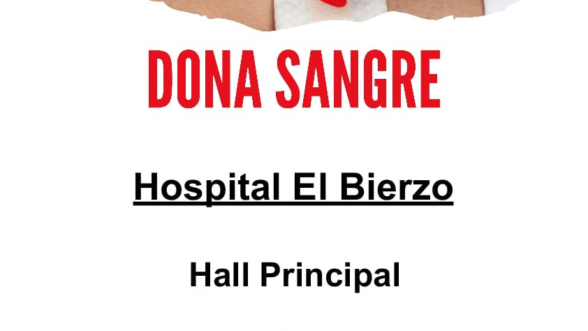 Imagen: Cartel de la donación