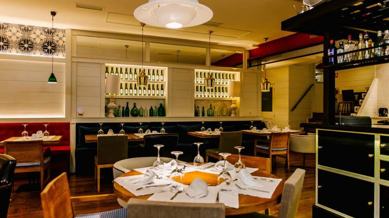 Imagen: Uno de los comedores del Restaurante La Mary de León