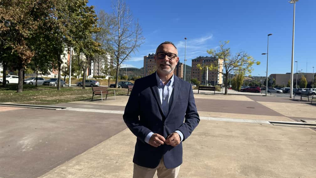 Imagen: Carlos Cortina, en La Rosaleda