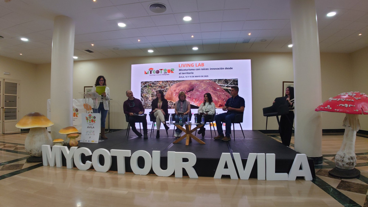 Imagen: La 17ª Asamblea General del Instituto Europeo de Micología (EMI) se ha celebrado en el Ayuntamiento de Soria y retransmitida por videoconferencia .
