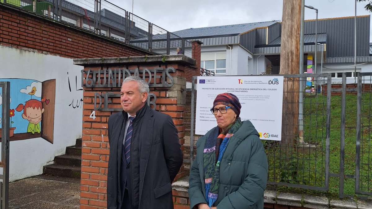 Imagen: Nicanor Sen, en su visita a Fabero