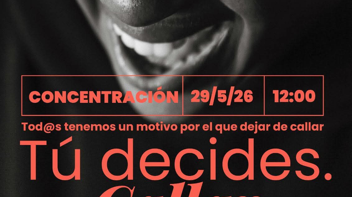 Imagen: Cartel de la concentración