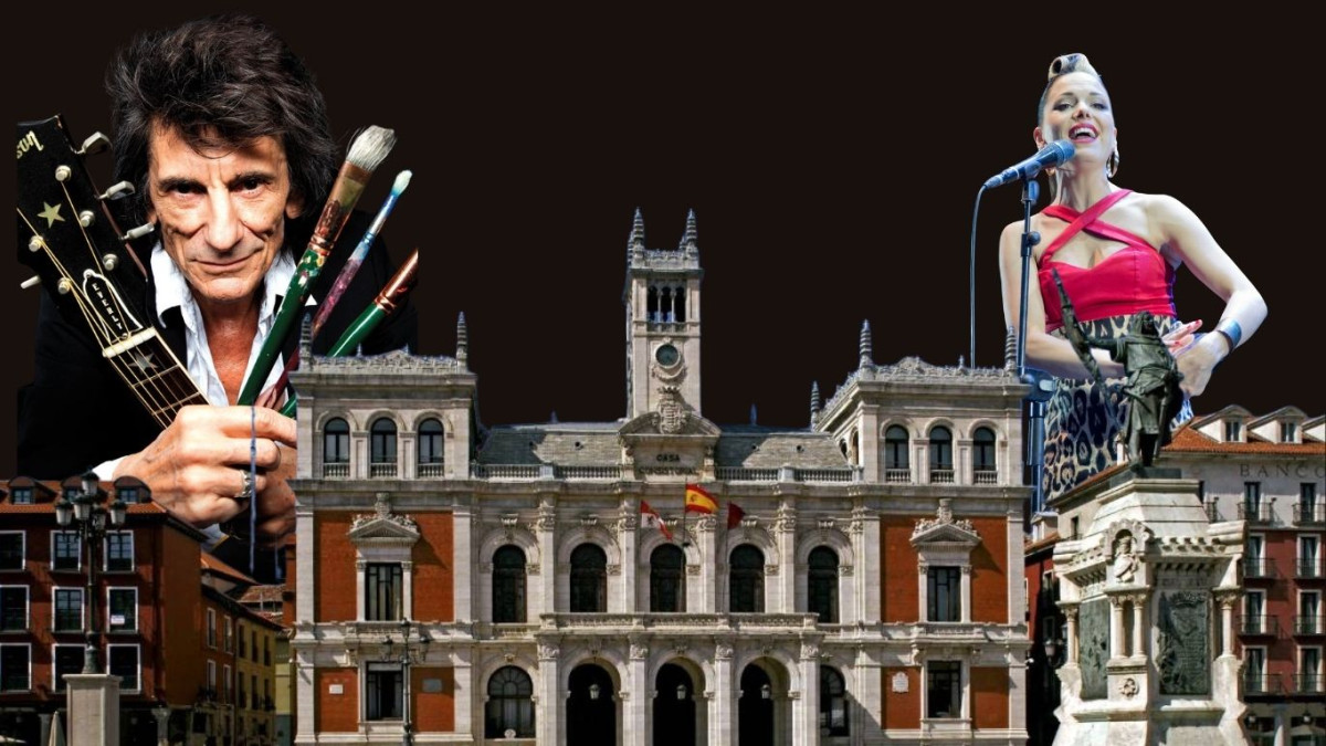 Imagen: esRadio Valladolid. El artista británico, Ronnie Wood, actuará junto con Imelda May en la Plaza Mayor de Valladolid.