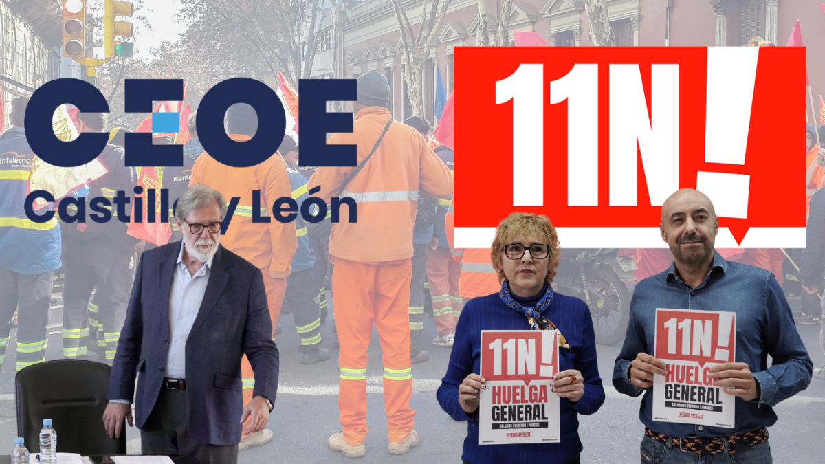 Imagen: esRadio Castilla y León. La CEOE impugna la convocatoria de huelga general el 11N.