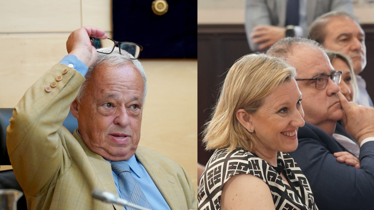 Imagen: ICAL. Gonzalo Santonja, consejero de Cultura, e Isabel Blanco, jefa de Familia y nueva vicepresidenta.