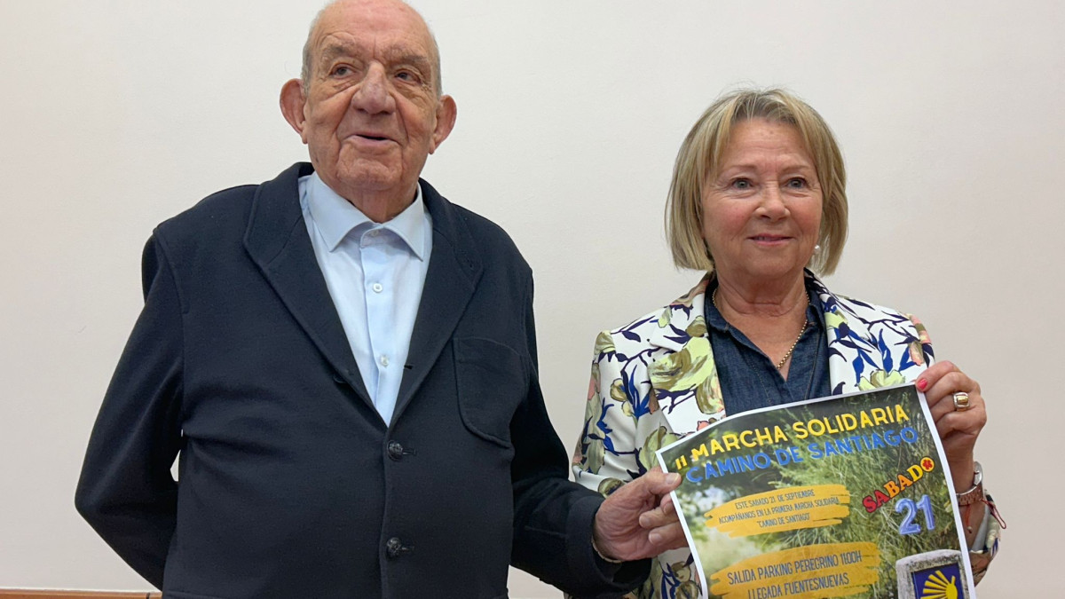 Imagen: Fernando Fra, del Comedor Social, y Mari Crespo, Concejala de Mayores y Participación Ciudadana