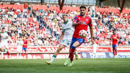 Imagen: En la imagen, el delantero numantino Jony. 