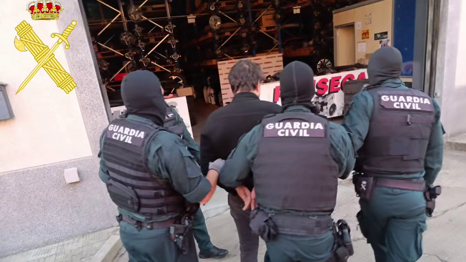 Imagen: Momento del arresto. G.C