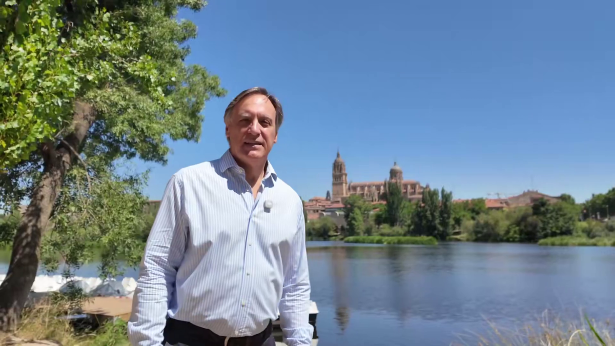 Imagen: Captura del vídeo que el Alcalde de Salamanca, Carlos García Carbayo, publicaba en sus redes sociales