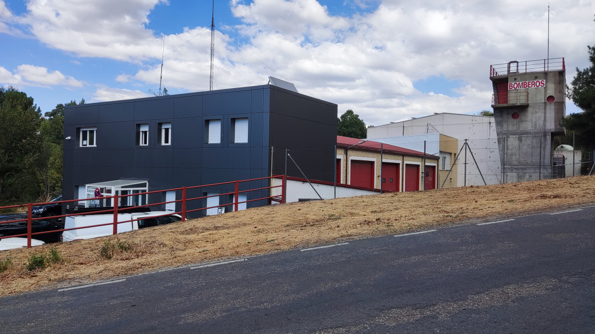 Imagen: Instalaciones del Parque Comarcal de Bomberos ubicadas en Palomares de Béjar