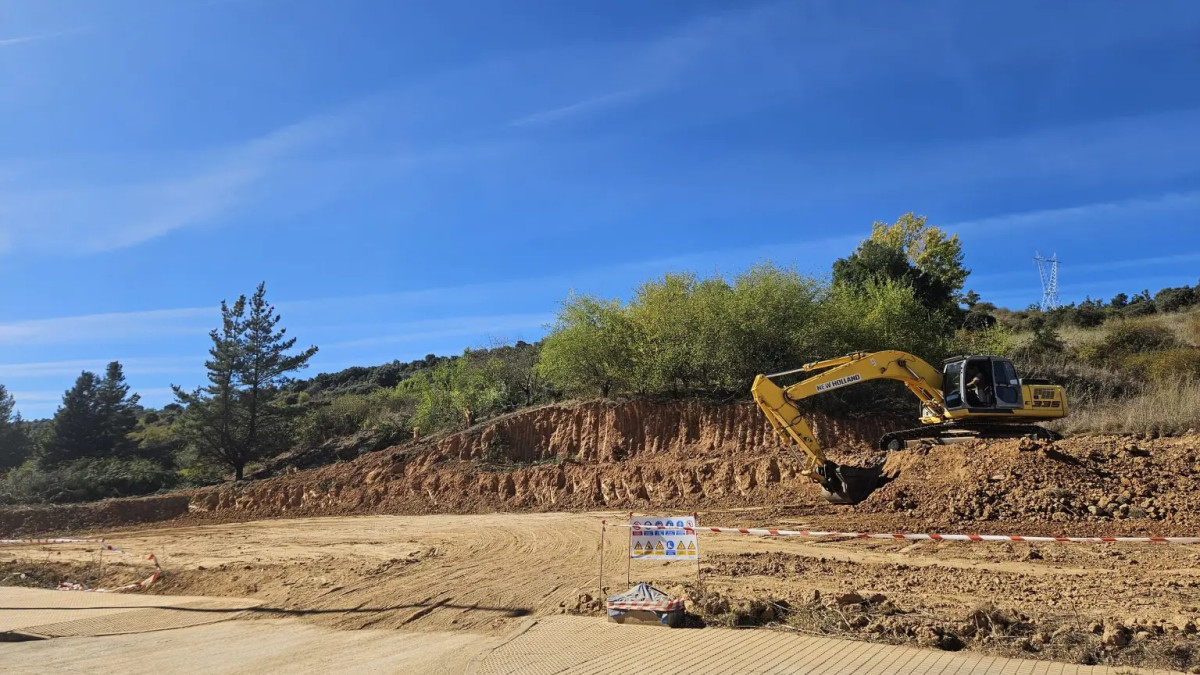 Imagen: Obras del futuro parque de bomberos