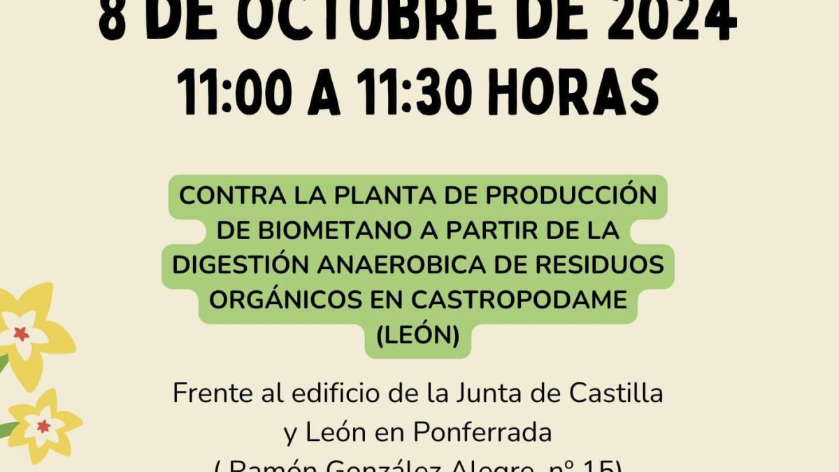 Imagen: Cartel anunciador de la movilización
