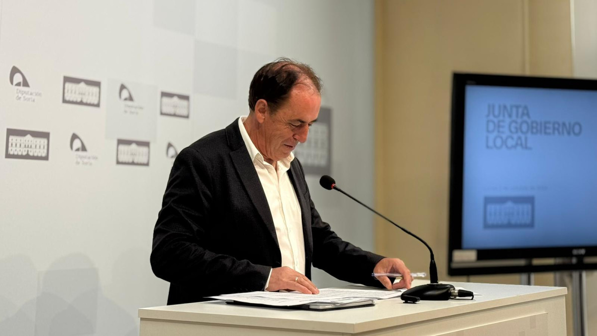 Imagen: Benito Serrano, presidente de la Diputación de Soria. 