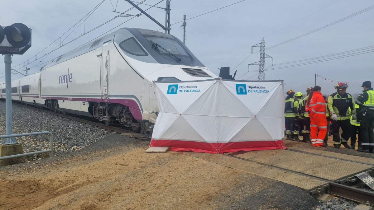 Imagen: Subdelegación del Gobierno en Palencia. Un accidente ferroviario en Husillos deja a dos varones fallecidos.