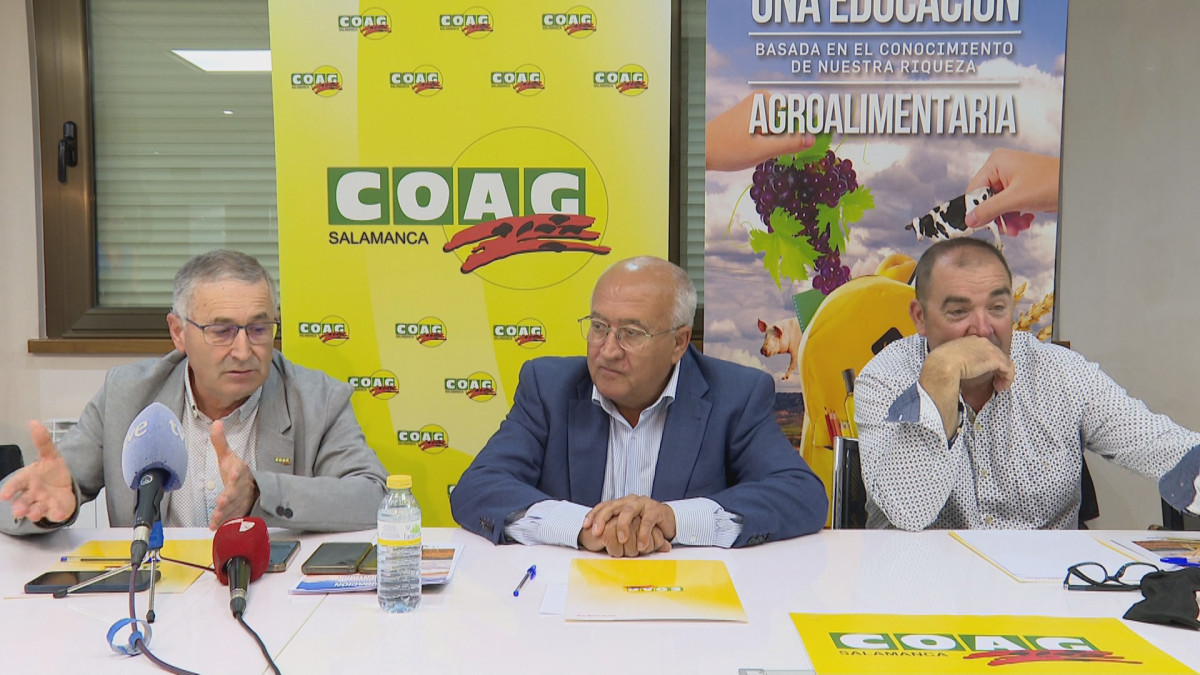 Imagen: Miguel Padilla, Secretario General de COAG junto a Lorenzo Rivera, Secretario Regional