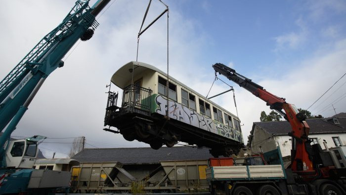 Imagen: Llegada de los vagones (Foto: Ical)