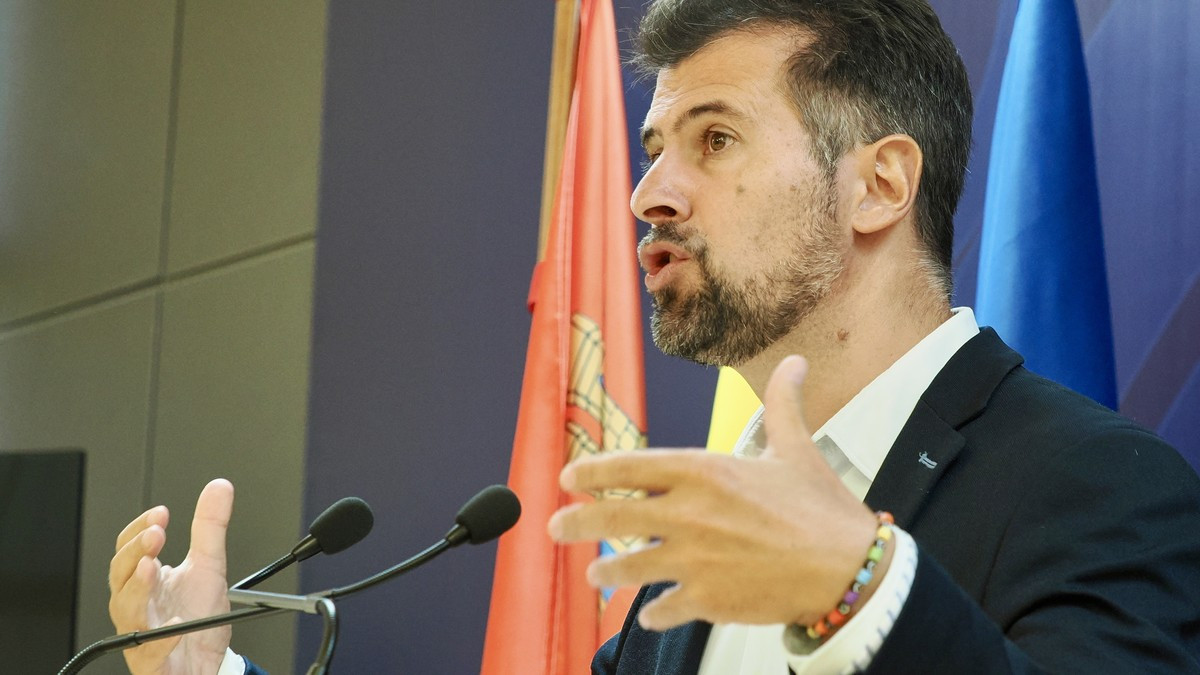 Imagen: ICAL. El secretario general del PSOE en Castilla y León, Luis Tudanca, rechaza la financiación singular para Cataluña tras el pacto entre su partido y ERC.