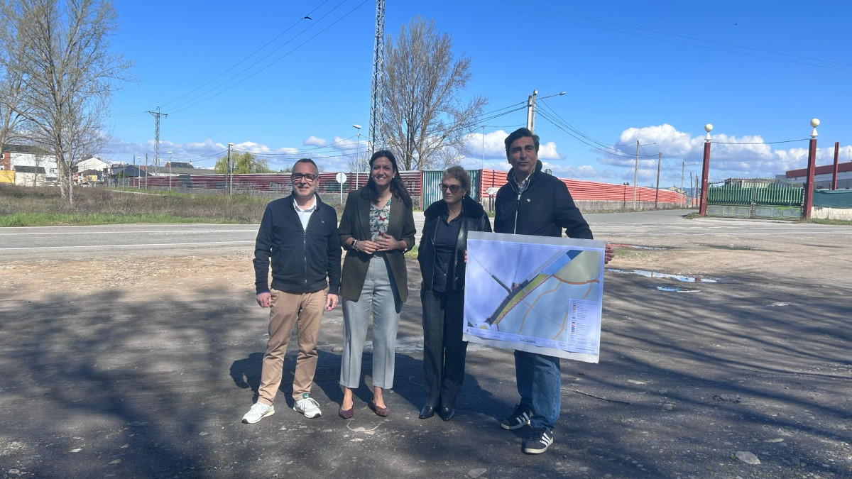 Imagen: Presentación de la obra en la avenida Ciudad de Bérgida