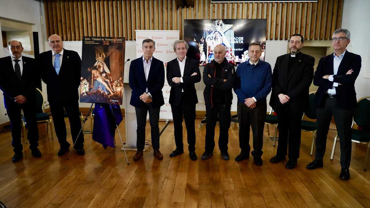 Imagen: ICAL / El presidente de la  la Cámara de Comercio de León, Javier Vega, presenta la tradicional campaña de promoción y difusión de la Semana Santa