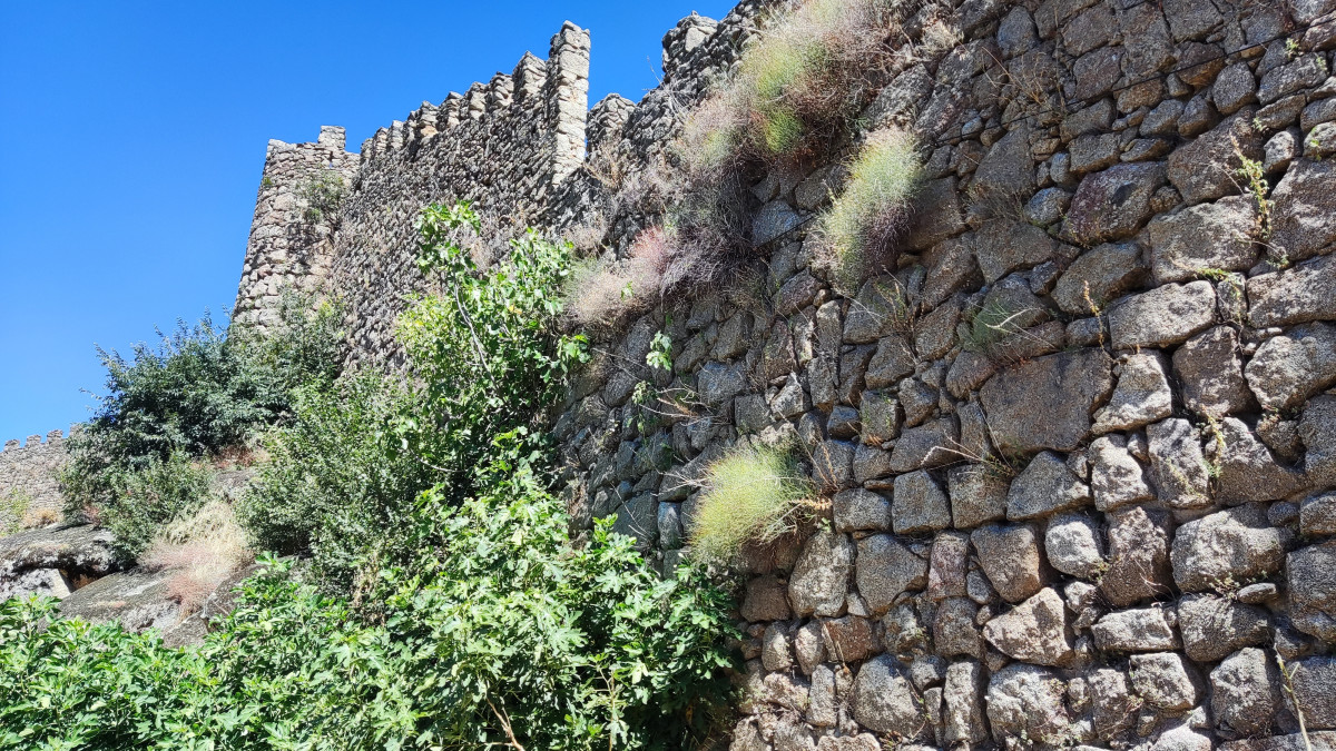 Imagen: Aspecto de una de las zonas de la muralla de Béjar junto a la puerta de San Lázaro