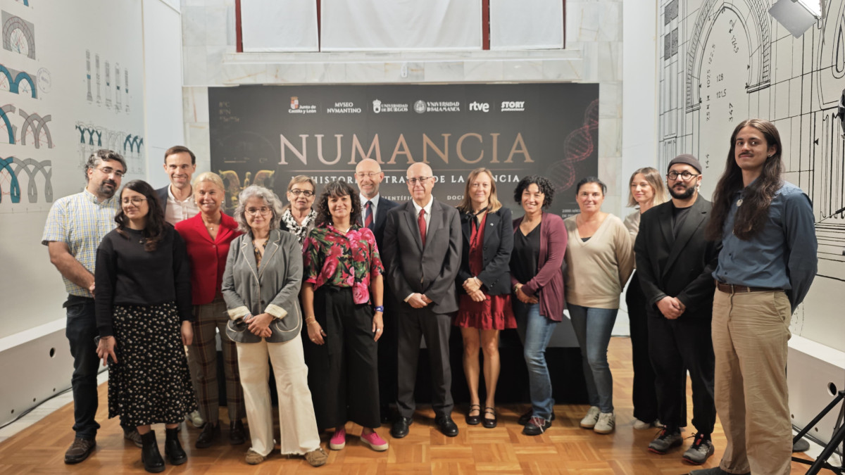 Imagen: Este proyecto ha sido presentado en la sede del Museo Numantino de Soria con la participación del director general de Turismo, Ignacio Sicilia.