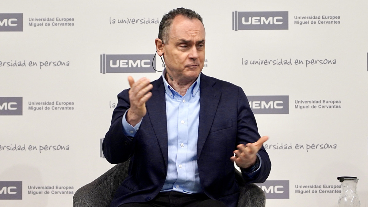 Imagen: Miriam Chacón / ICAL. El Foro Periodismo 2030 organiza la jornada ‘Cómo será el mundo del futuro’, impartida por Pedro Baños y Miriam González