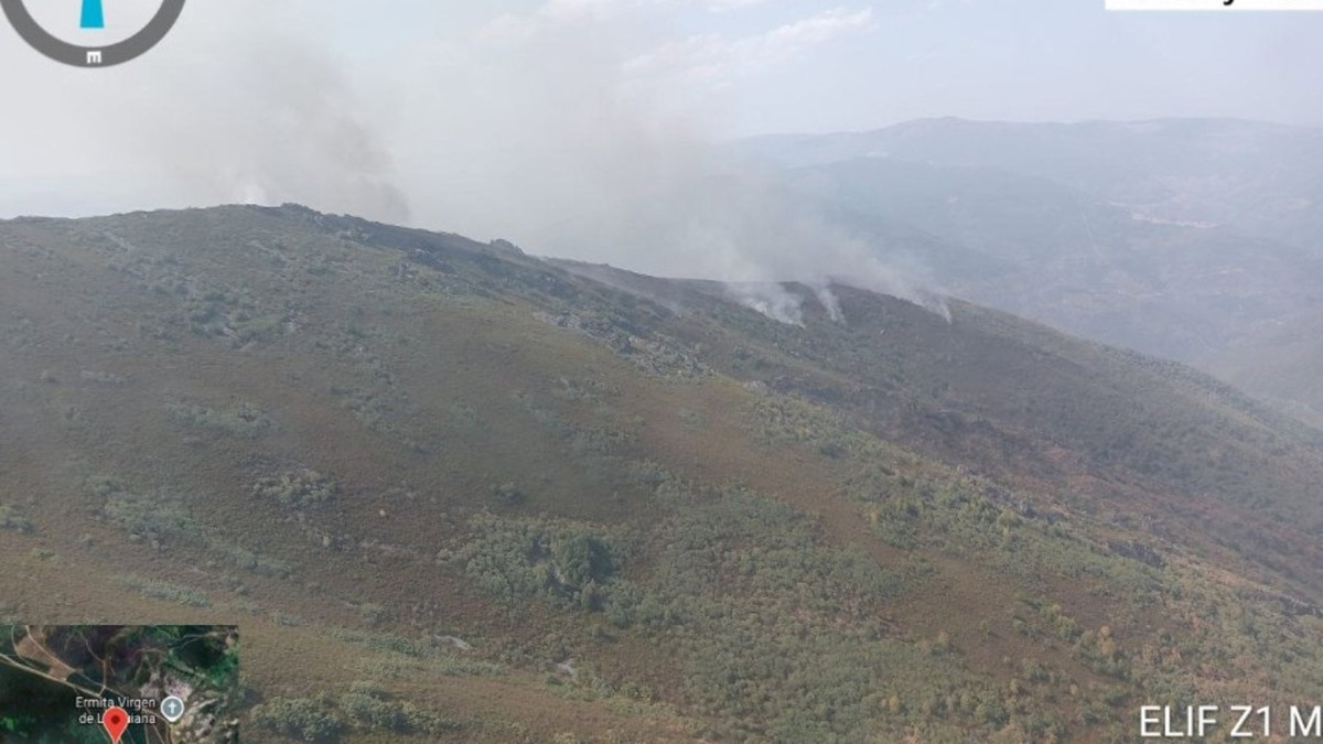 Imagen: JCYL. Incendio en la pedanía de Yeres con IGR nivel 2.