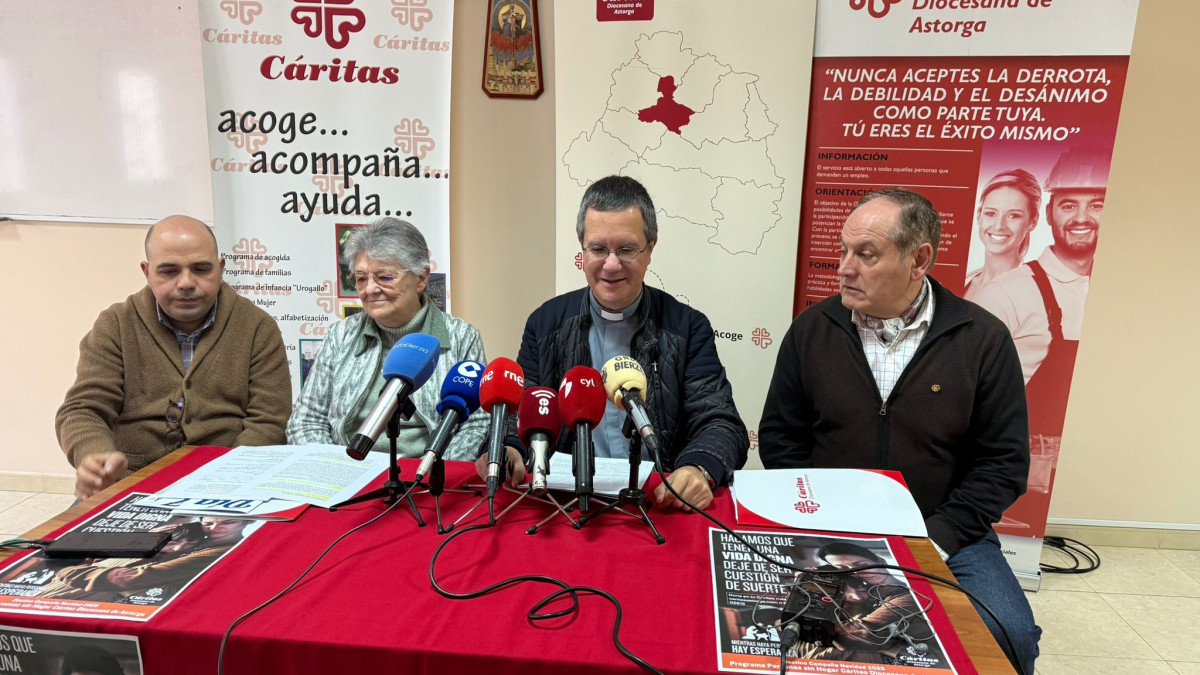 Imagen: Presentación de la campaña de Navidad de Cáritas