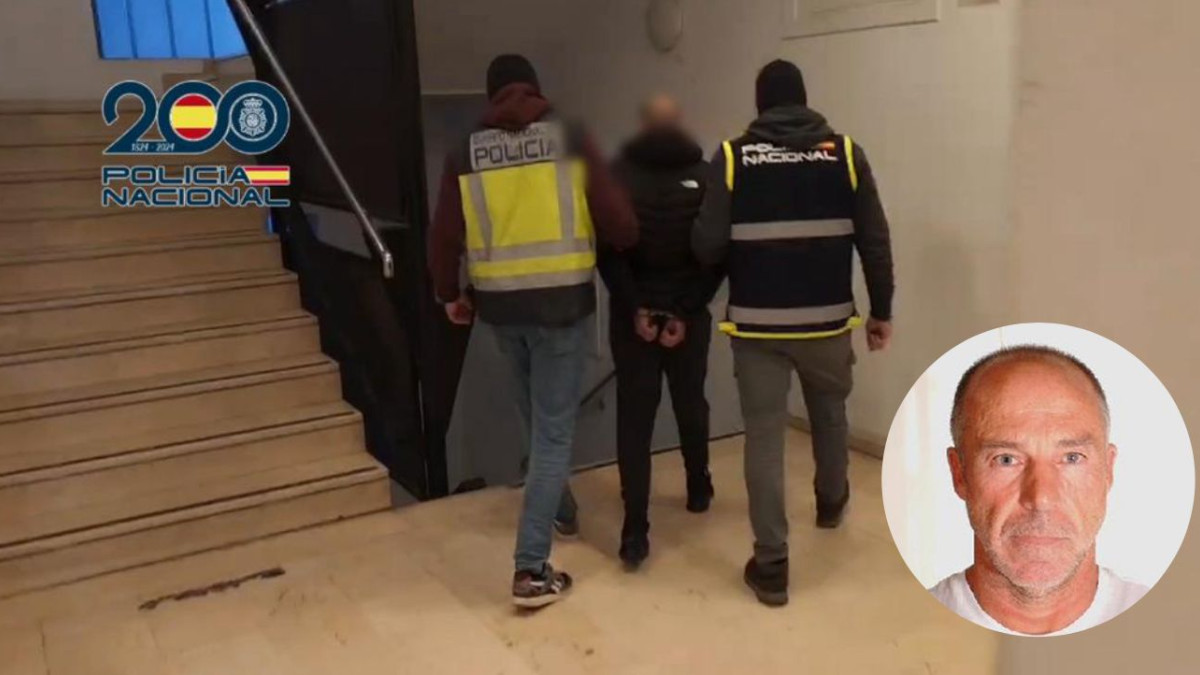 Imagen: Momento de la detención del fugitivo salmantino