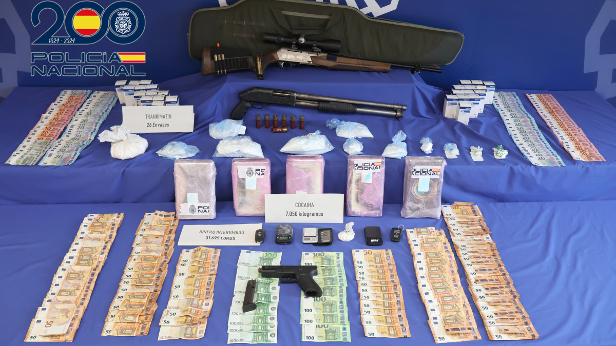Imagen: El material intervenido durante la operación policial llevada a cabo en Salamanca. (Policía Nacional)