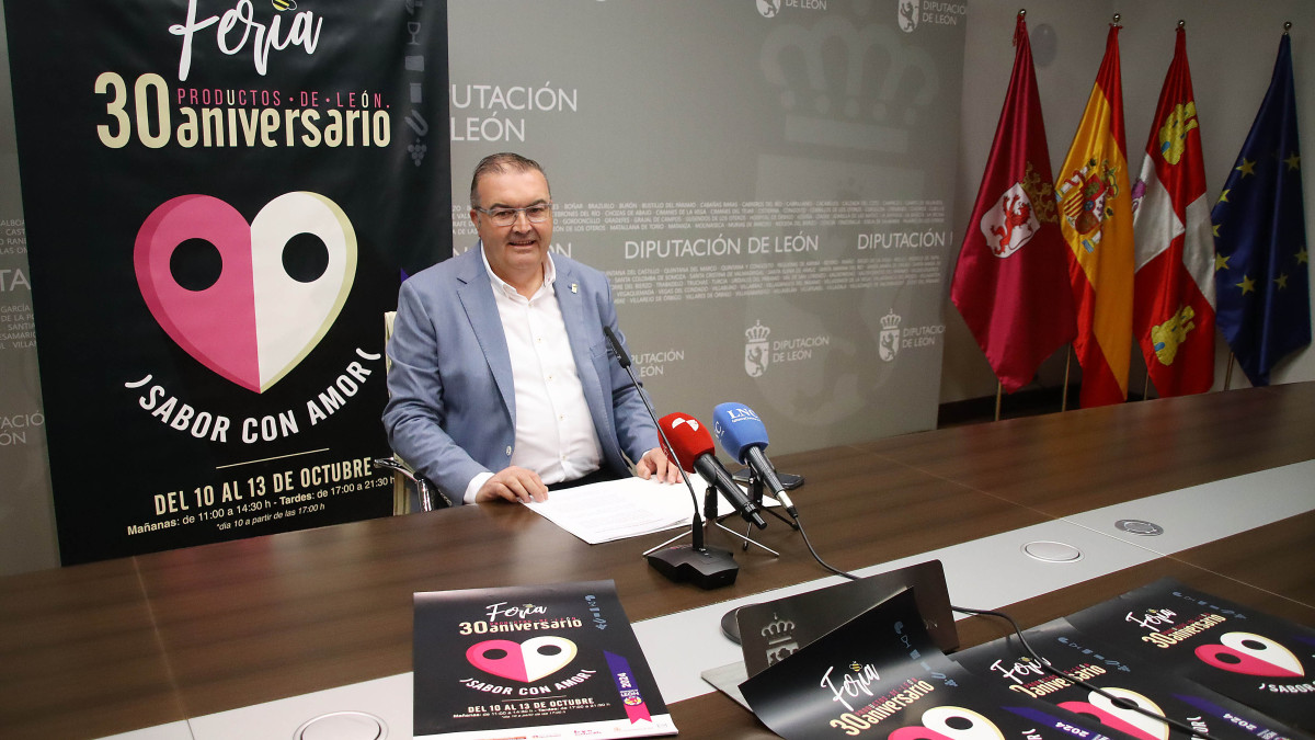 Imagen: El vicepresidente de la Diputación y responsable de Productos de León, Roberto Aller 