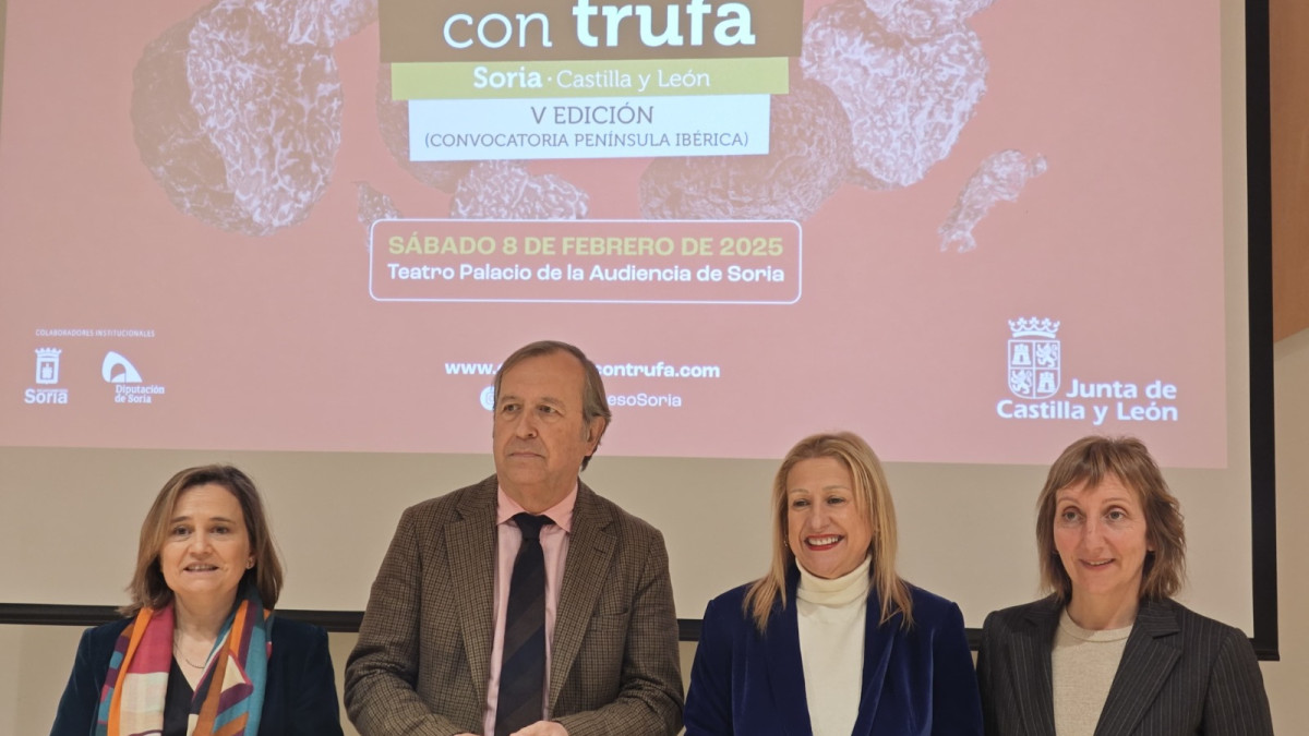 Imagen: Presentación del V Concurso Internacional 'Cocinando con trufa'.