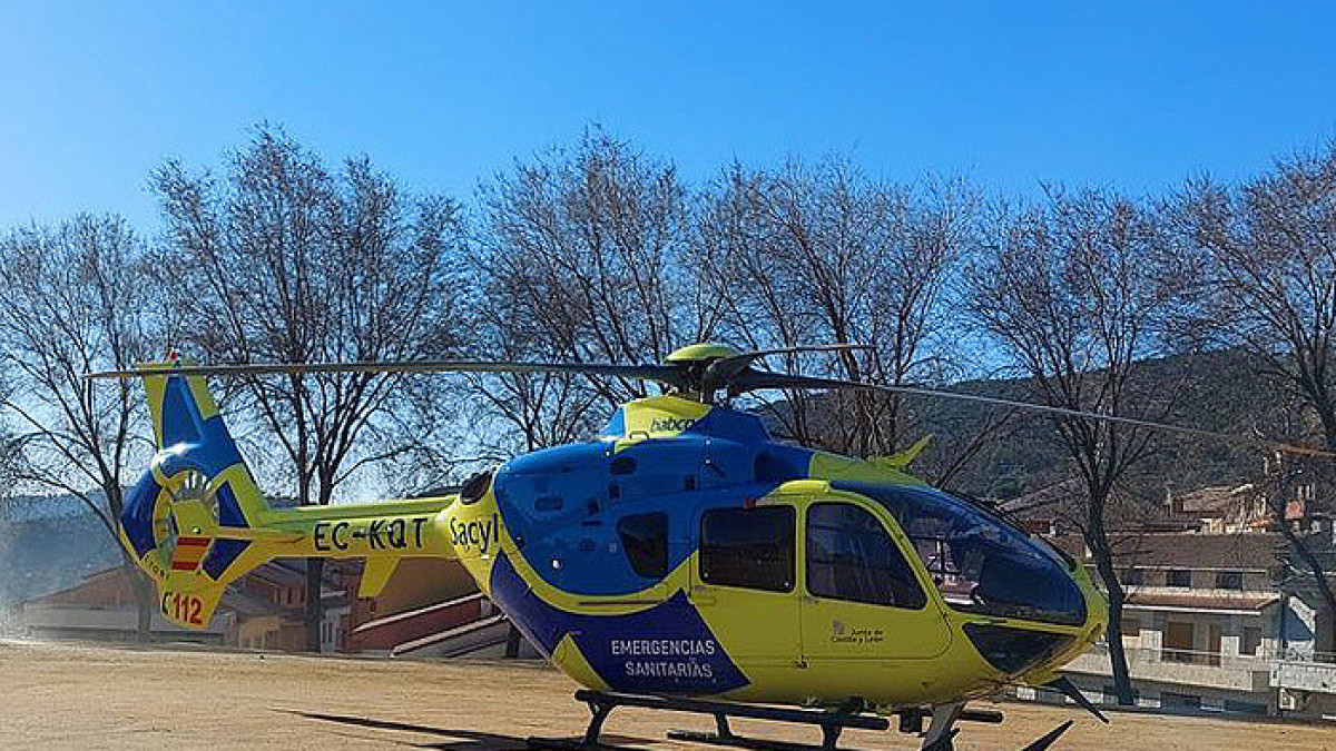 Imagen: Soria contará con una base HEMS, con un helicóptero medicalizado destinado a emergencias sanitarias. 