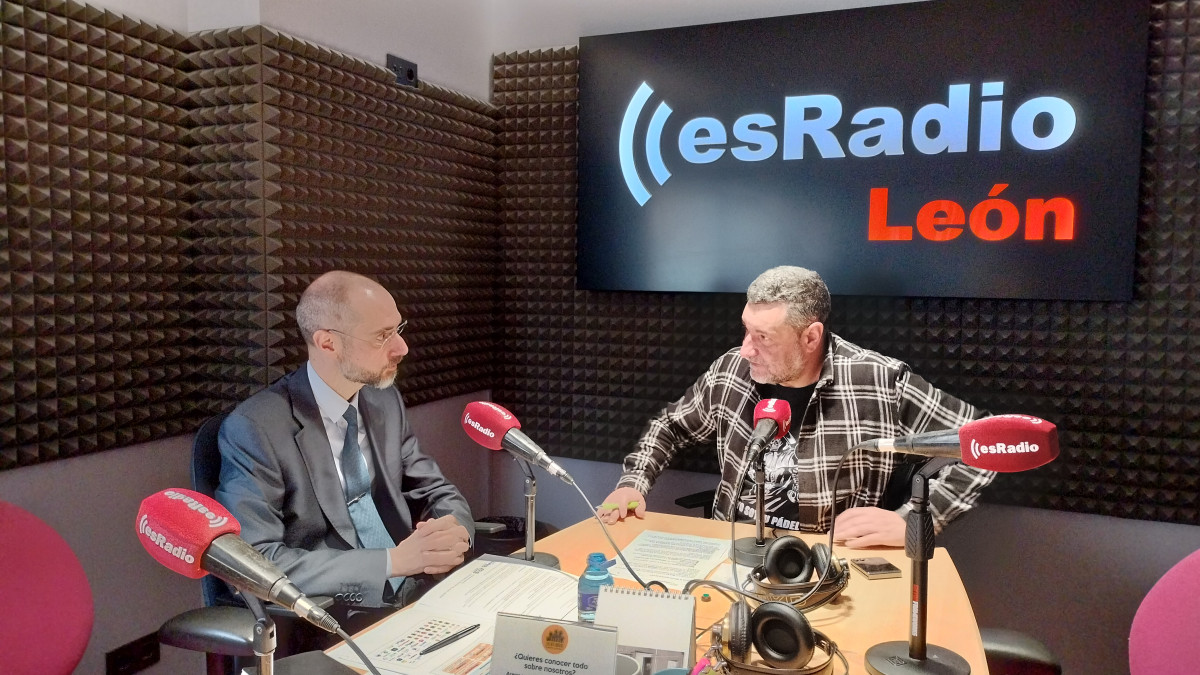 Imagen: David Martín durante la entrevista en el programa Manos Arriba