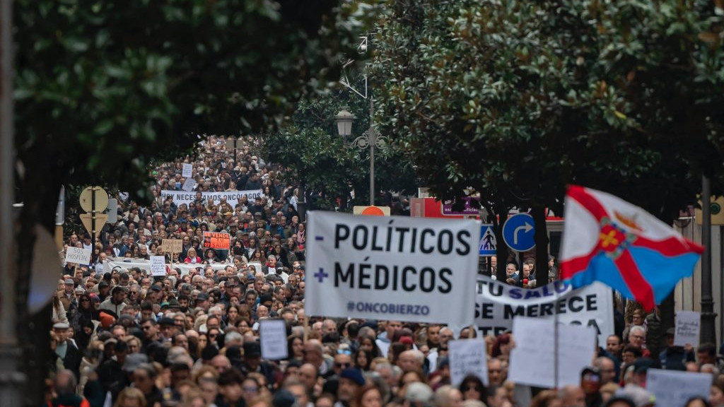 Imagen: Una de las manifestaciones de OncoBierzo