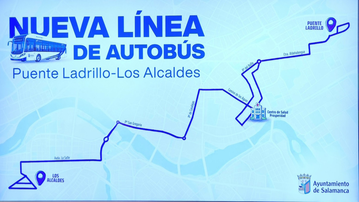 Imagen: Recorrido de la nueva línea de autobús