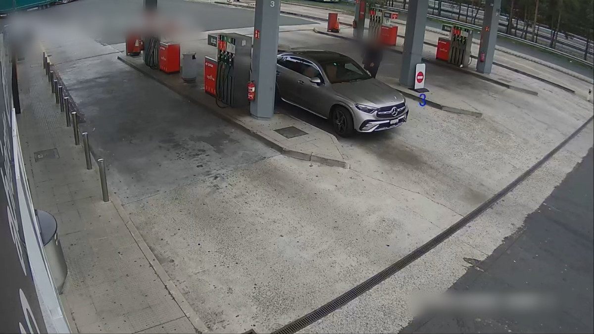 Imagen: Delegación del Gobierno CyL | Momento del hurto en una gasolinera.