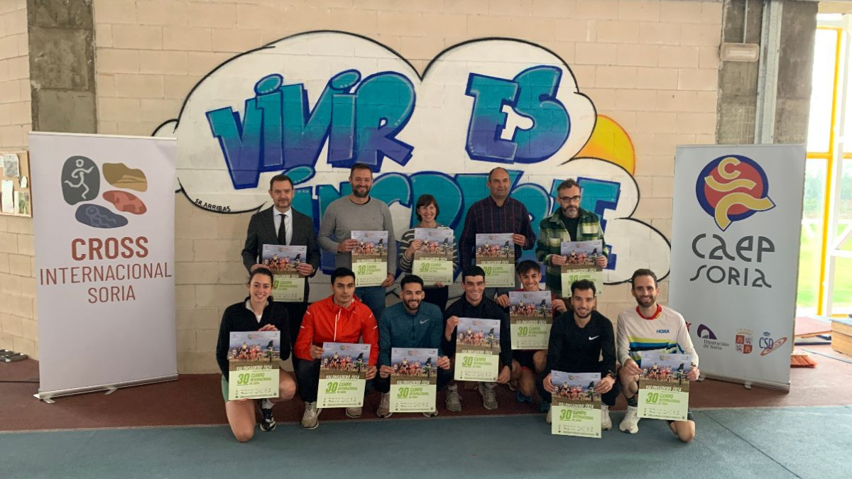 Imagen: Momento de la presentación oficial del XXX Cross de Soria. 