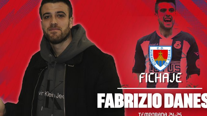 Imagen: Danese lucirá el dorsal 23 en la camiseta del Numancia.