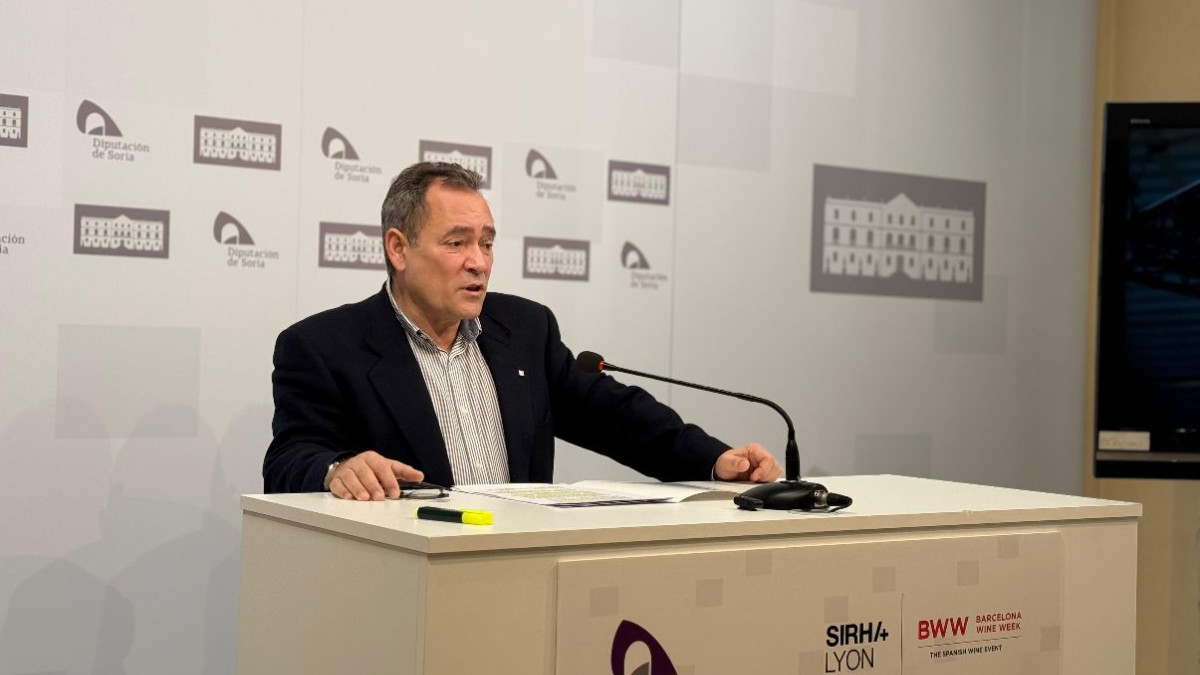 Imagen: Saturnino de Gregorio, diputado responsable del Departamento de Desarrollo de la Diputación provincial de Soria, 