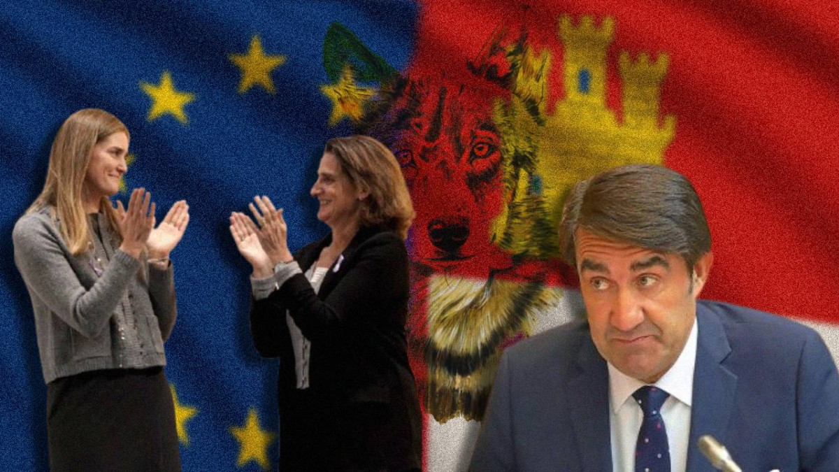 Imagen: Izquierda: Sara Aagesen, Ministra para la Transición Ecológica y Teresa Ribera, Vicepresidenta de la Comisión Europea para la Transición Limpia - Derecha: Juan Carlos Suárez-Quiñones, consejero de Medio Ambiente 