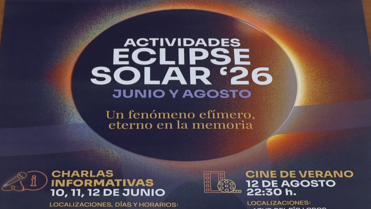Imagen: Cartel con las actividades organizadas por la Diputación de Salamanca con motivo del eclipse