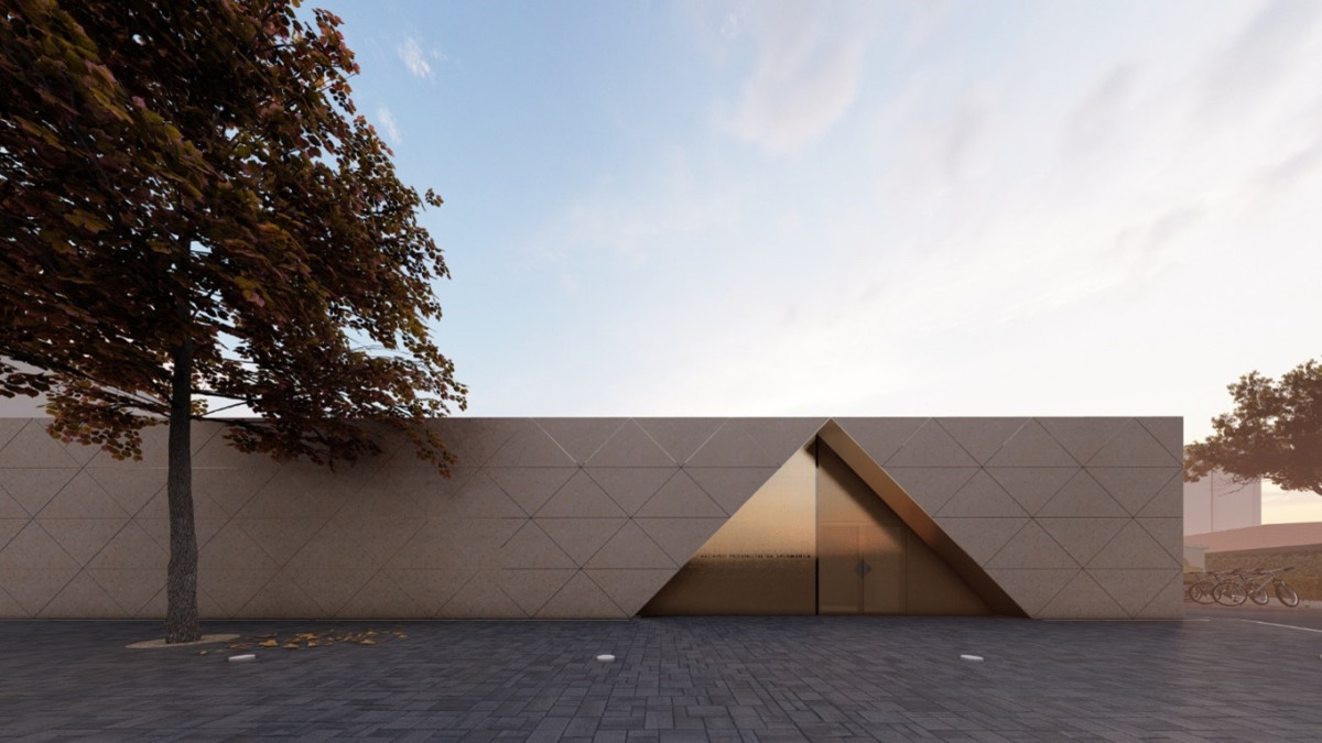 Imagen: Recreación del edificio que albergará el nuevo Archivo Provincial de Salamanca.